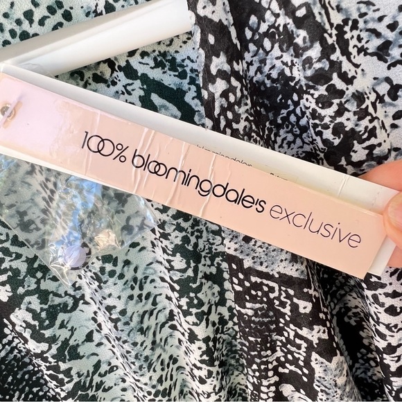 BLOOMINGDALE’S AQUA SHEER LAYER MIDI DRESS SIZE XS NWT - Picture 7 of 9